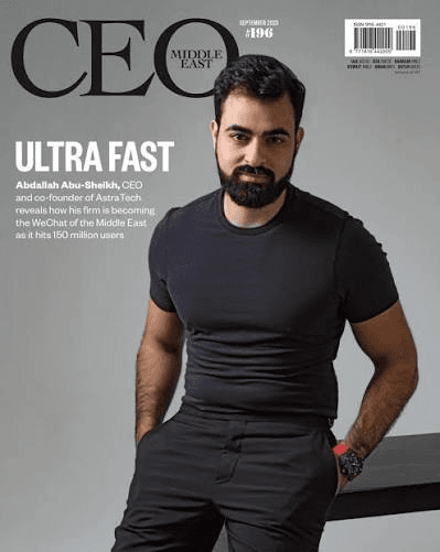 Abdallah Abu-Sheikh on the cover of CEO Middle East, September 2023