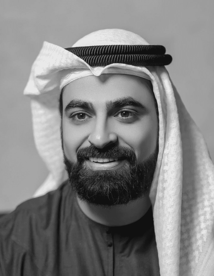 Abdallah Abu-Sheikh in traditional Emirati dress
